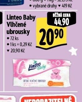 Linteo Baby Vlhčené ubrousky
