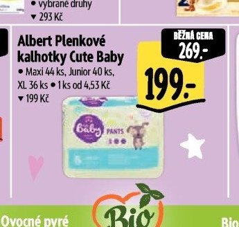 Albert Plenkové kalhotky Cute Baby