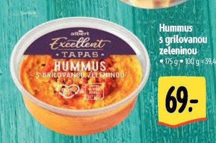 Hummus s grilovanou zeleninou
