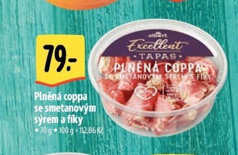 Plněná coppa se smetanovým sýrem a fíky