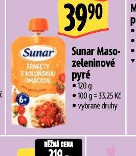 Sunar Maso-zeleninové pyré