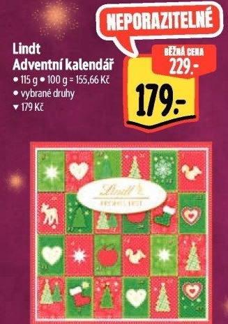 Adventní kalendář Lindt