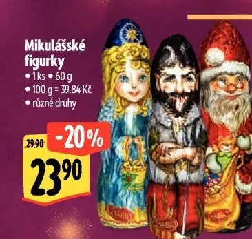 Čokoládové figurky vánoční Cosmo