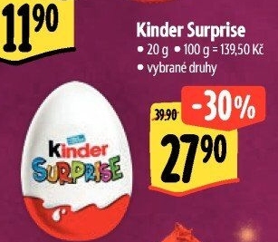 Čokoládové vajíčko s překvapením Kinder Surprise