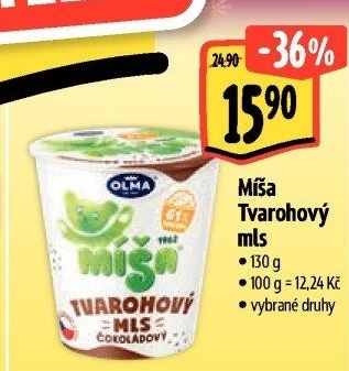 Dezert Tvarohový mls Míša Olma