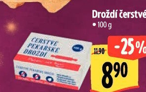 Droždí čerstvé