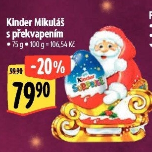 Mikuláš s překvapením Kinder