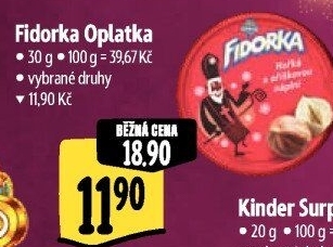 Oplatky Fidorka Opavia