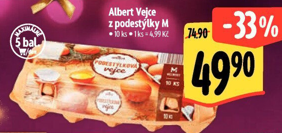 Vejce z podestýlky M Albert