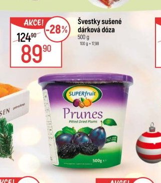 Švestky sušené dárková dóza