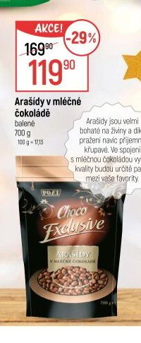 Arašídy v mléčné čokoládě