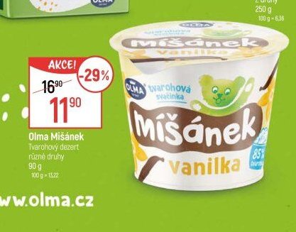 Olma Mišánek Tvarohový dezert