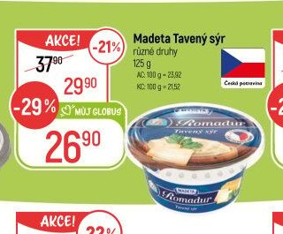 Madeta Tavený sýr