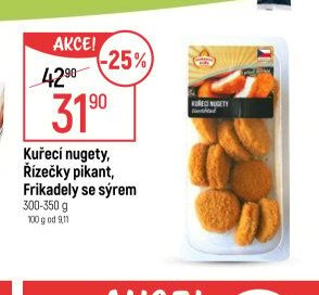 Kuřecí nugety, Řízečky pikant, Frikadely se sýrem - Globus akcniletaky.com