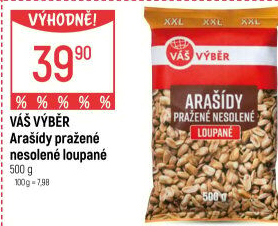 Arašídy pražené Váš Výběr