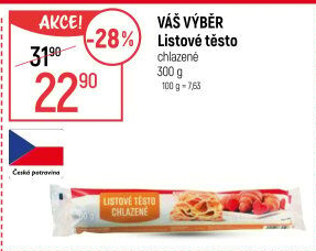 Listové těsto Váš Výběr