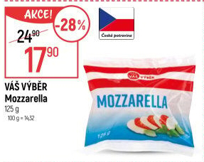Mozzarella Váš Výběr