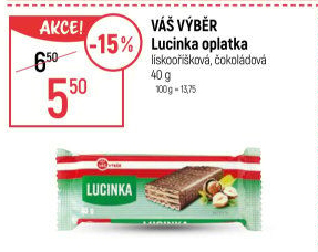 Oplatka Lucinka Váš Výběr