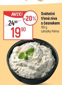 Pomazánka sváteční třená niva s česnekem