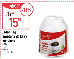 Smetana do kávy Jeden Tag