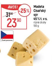 Sýr Císářský 45% Madeta