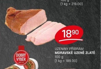 Uzeniny Příbram moravské uzené zlaté