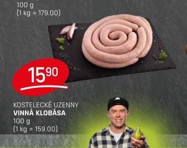 Kostelecké uzeniny vinná klobása
