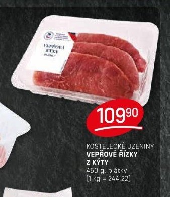 Kostelecké uzeniny vepřové řízky z kýty