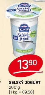 Bílý jogurt selský Mlékárna Kunín