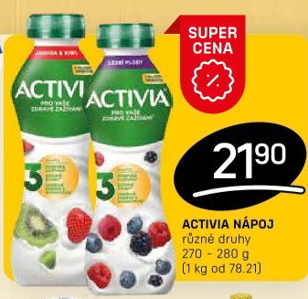 Jogurtový nápoj Activia Danone