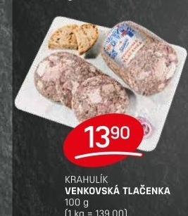 Tlačenka venkovská Krahulík