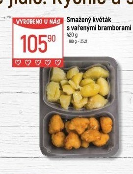 Smažený květák s vařenými bramborami - Globus akcniletaky.com