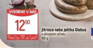 Jitrvice nebo jelítka Globus