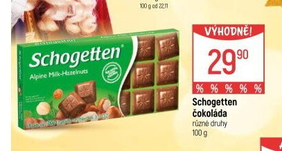 Schogetten čokoláda