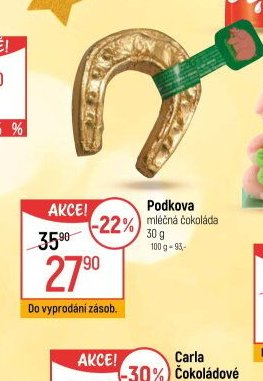 Podkova mléčná čokoláda