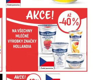 Mléčné výrobky značky Hollandia