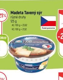 Madeta Tavený sýr různé druhy