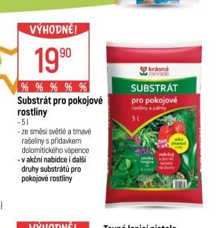 Substrát pro pokojové rostliny