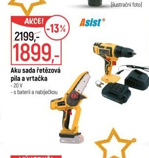 Aku sada řetězová pila a vrtačka