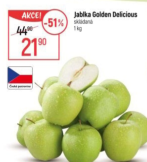 Jablka Golden Delicious