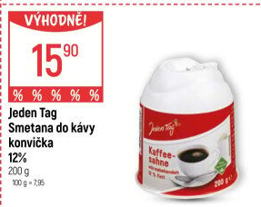 Smetana do kávy Jeden Tag