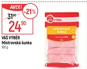 Šunka dušená Mistrovská Váš Výběr