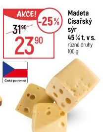 Sýr Císářský 45% Madeta