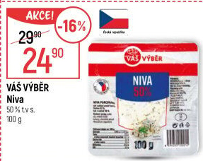 Sýr Niva 50% Váš Výběr