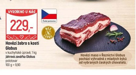 Hovězí žebro s kostí Globus