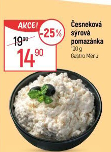 Česneková pomazánka se sýrem