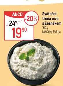 Pomazánka sváteční třená niva s česnekem