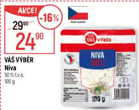 Sýr Niva 50% Váš Výběr