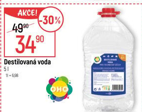 Voda destilovaná OHO
