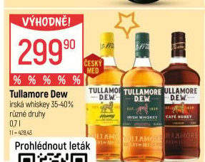 Whiskey irská Tullamore Dew